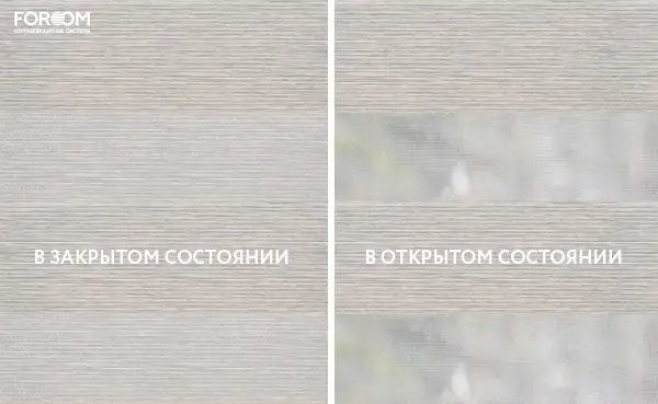 Рулонные шторы день-ночь на проём Даллин Серый