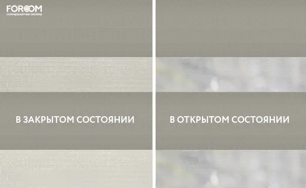 Рулонные шторы день-ночь на проём Элса ВО Серый