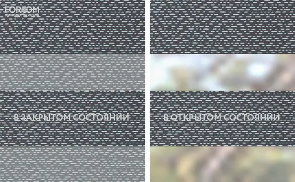 Рулонные шторы день-ночь на проём Мейджик Тёмно-Серый