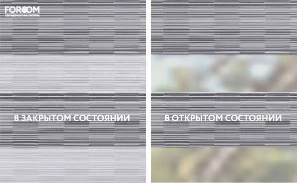 Рулонные шторы день-ночь на проём Органик Серый