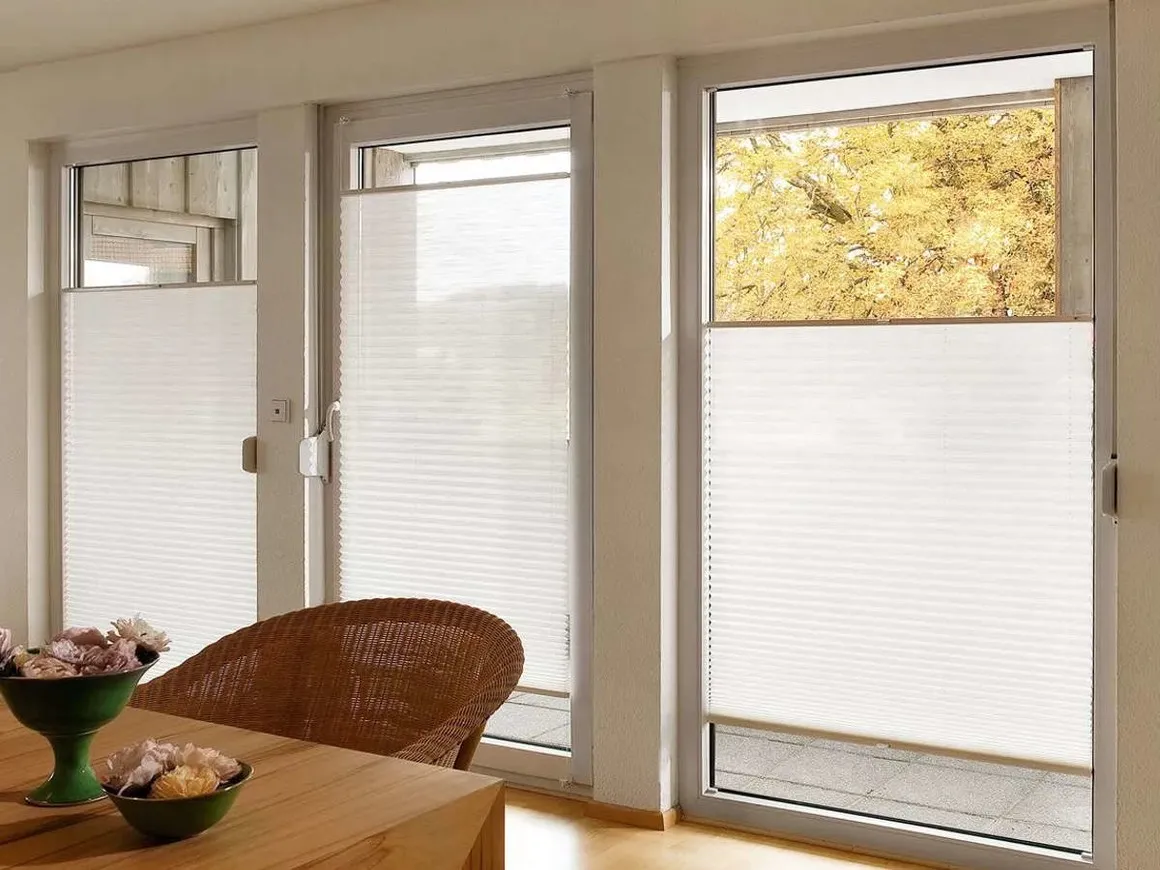 Плиссе Луна ВО Серый