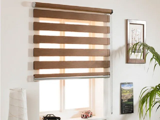 Рулонные шторы день-ночь на проём Элегант Белый